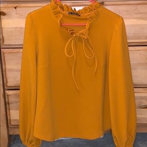 Mustard Yellow Blouse